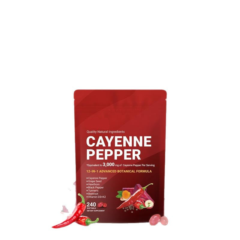 Cayenne Pepper D3+K2 Capsules