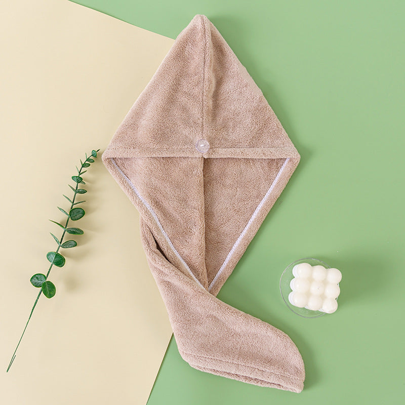 Coral Fleece Quick-Dry Hair Drying Cap