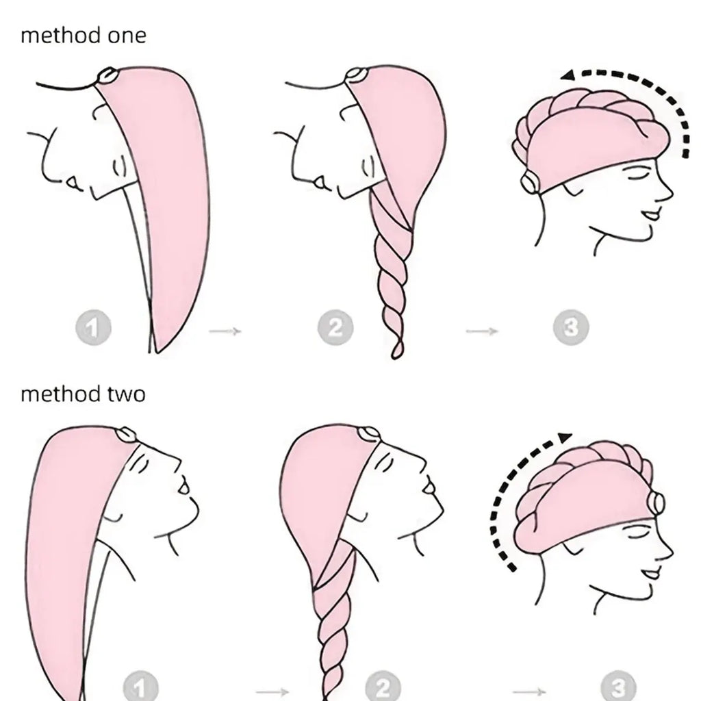 1Pc Hair Drying Cap,Super Absorbent Microfiber Fleece Shower Cap, Super Soft Hair Towel Wrap with Button, Quick Dry Hair Towel