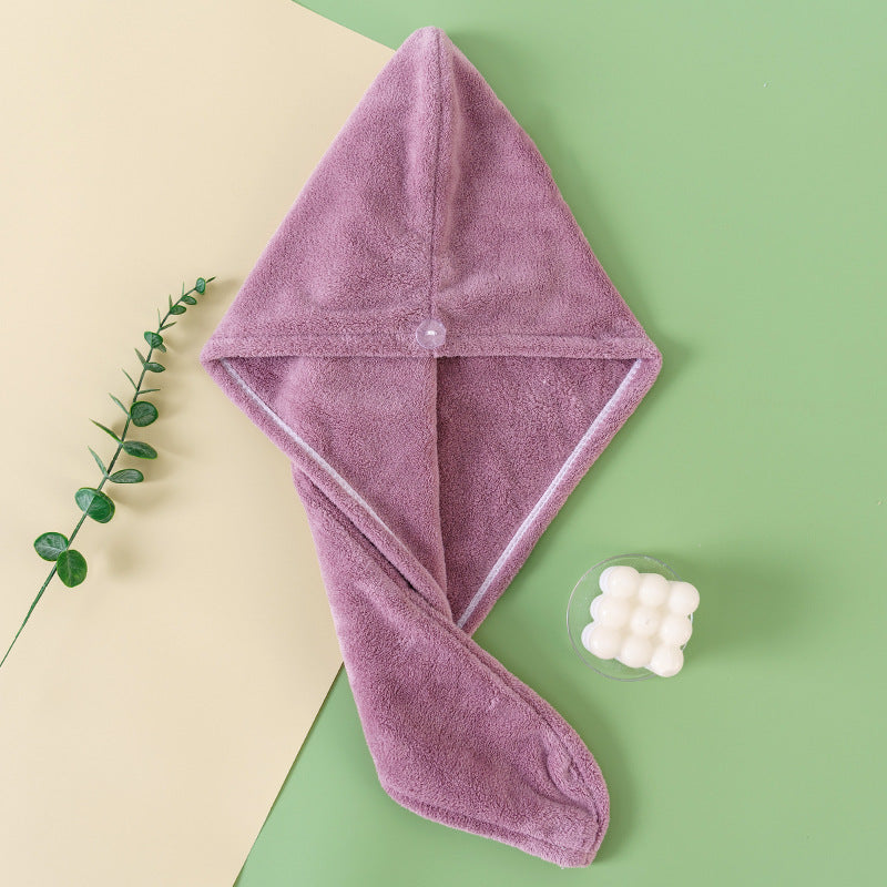 Coral Fleece Quick-Dry Hair Drying Cap