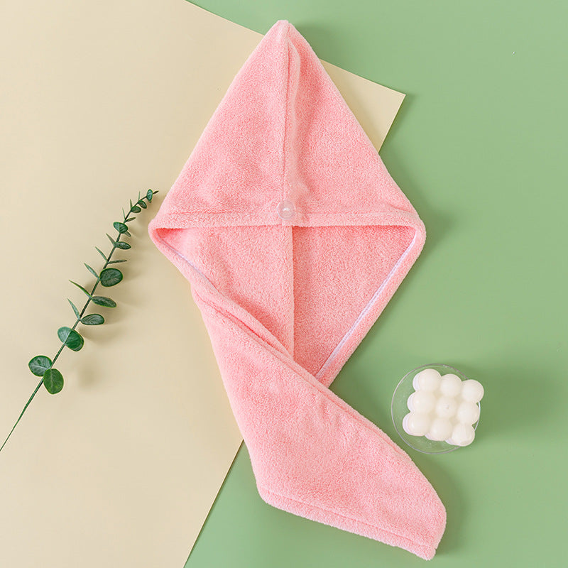 Coral Fleece Quick-Dry Hair Drying Cap