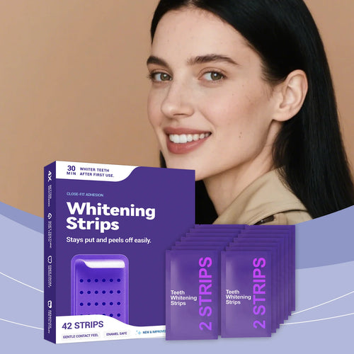 Purple Teeth Whitening Strips - Improve Dental Yellowing